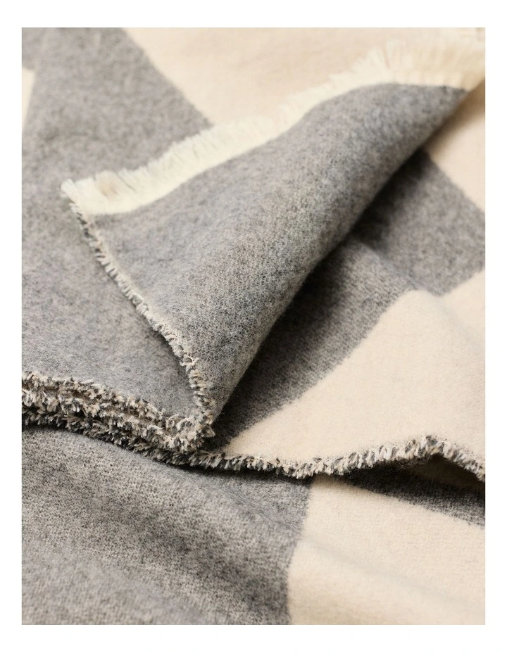 Diagonal Stripe Scarf in Brown image 2