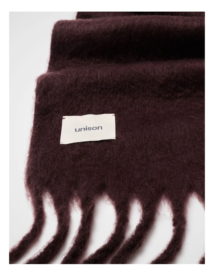 Classic Solid Scarf in Red image 2