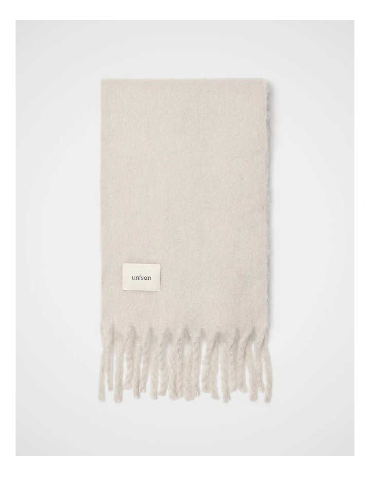 Classic Solid Scarf in White image 1