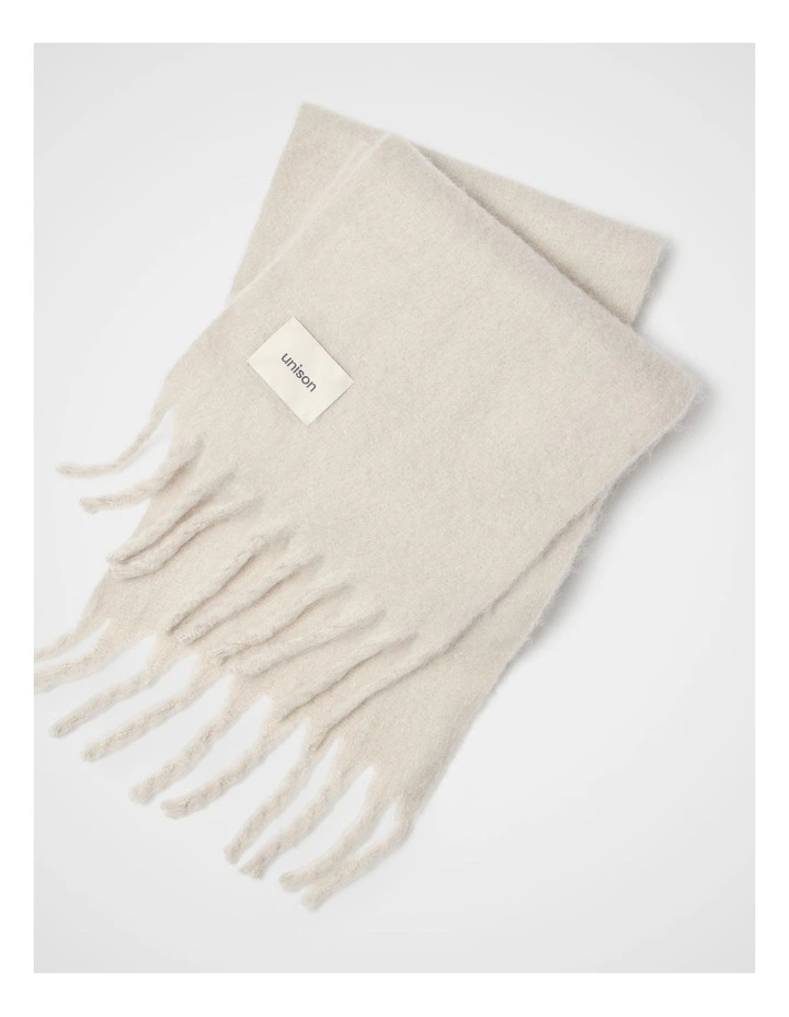 Classic Solid Scarf in White image 2