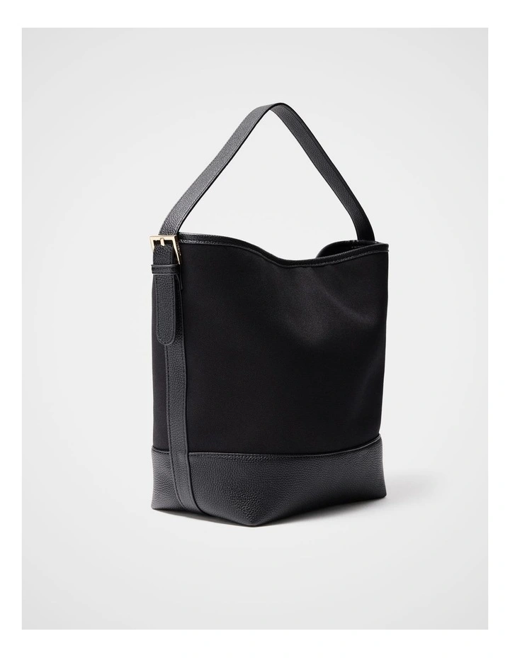 Taylor Canvas Tote Bag in Black image 1