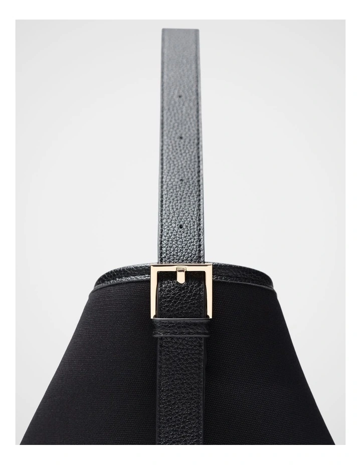 Taylor Canvas Tote Bag in Black image 3