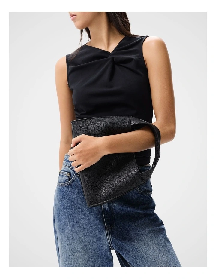 Willow Mini Hobo Bag in Black image 4