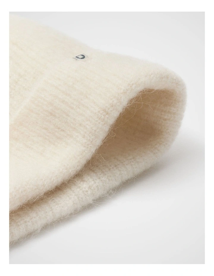 Lofty Luxe Beanie in White image 3