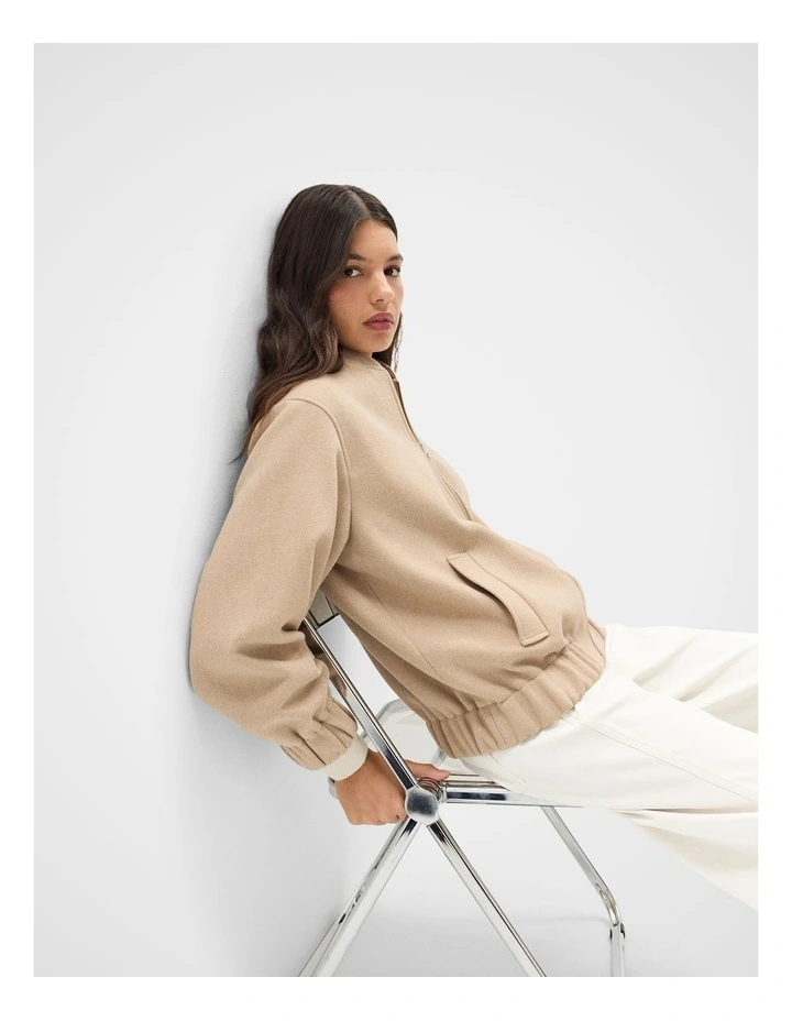 Wool Blend Bomber Jacket image 3