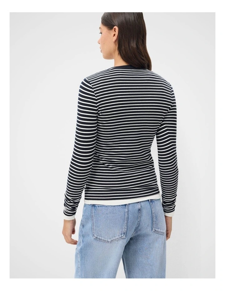 Australian Cotton Long Sleeve Tee in Blue image 2