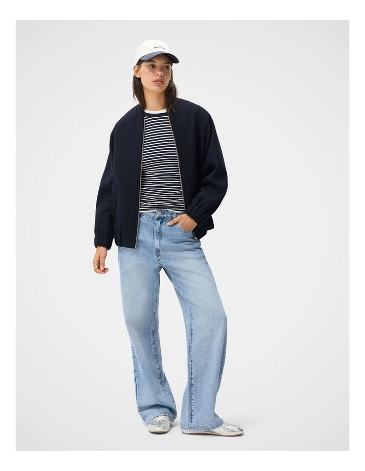 Australian Cotton Long Sleeve Tee in Blue image 4