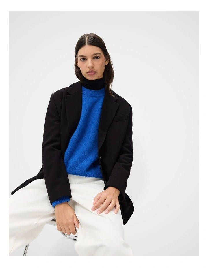 Lofty Crew Neck Knit Jumper in Blue image 4