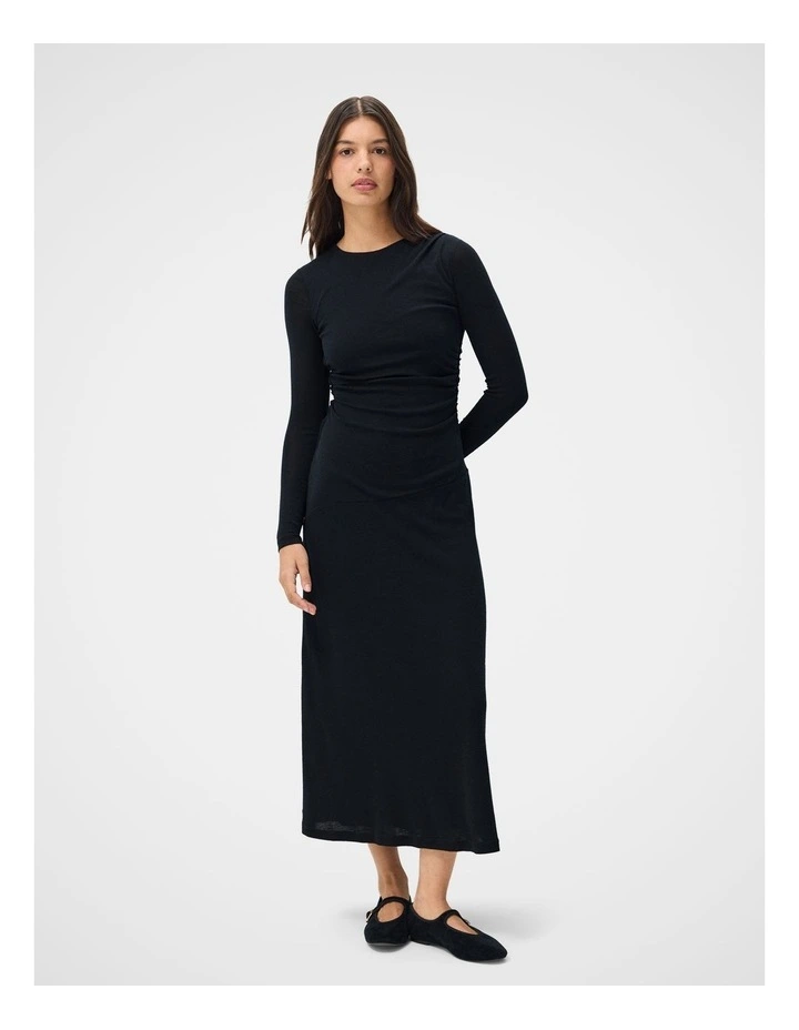 Merino Drape Detail Dress image 1