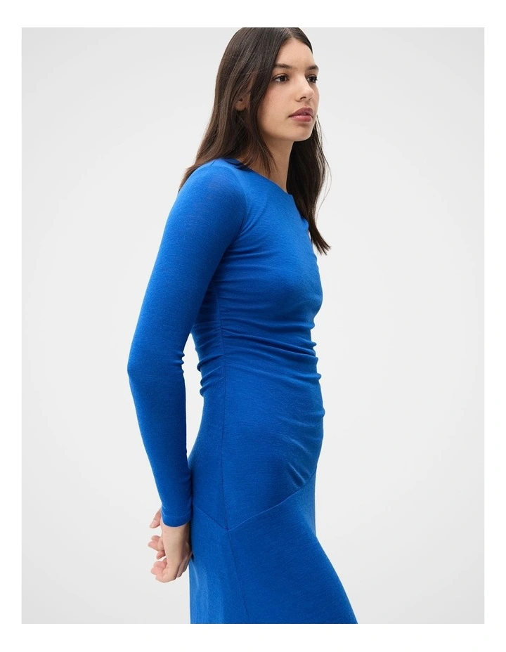 Merino Drape Detail Dress image 3
