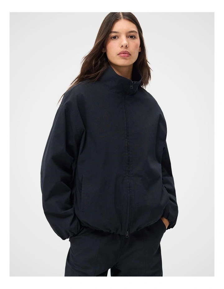 Cotton Blend Bomber Jacket image 1