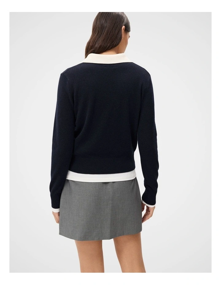 Sporty Collared Wool Knit image 2