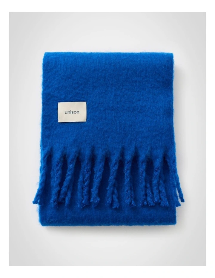 Classic Solid Scarf in Cobalt image 1
