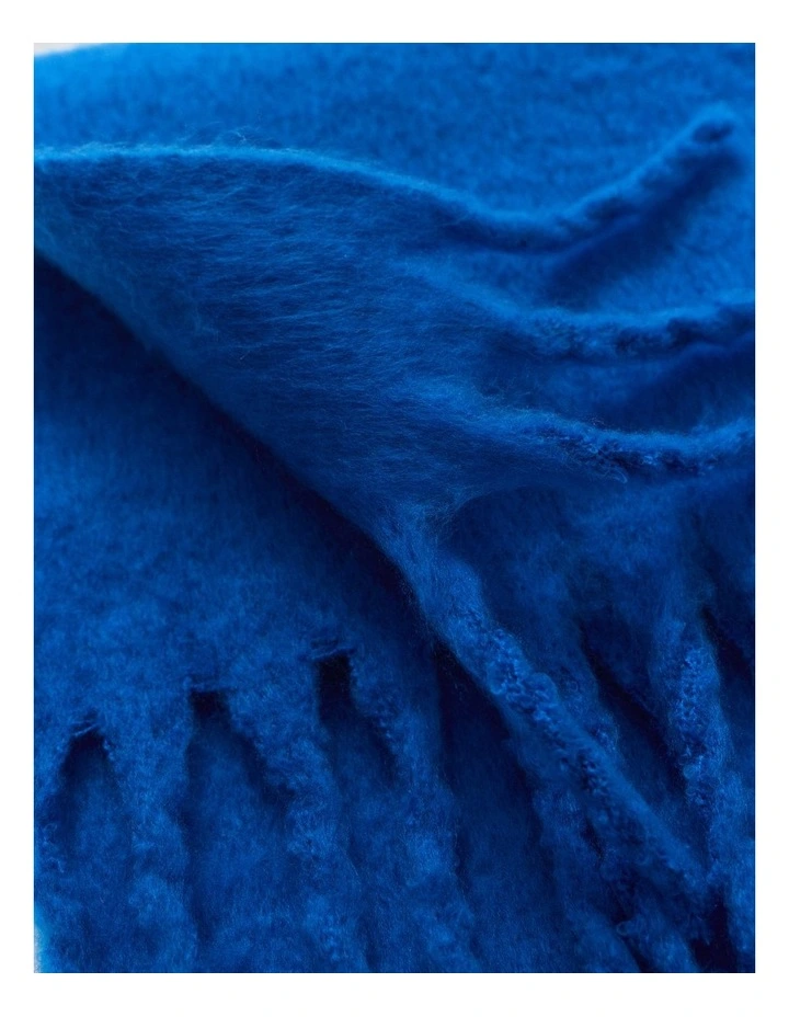 Classic Solid Scarf in Cobalt image 2