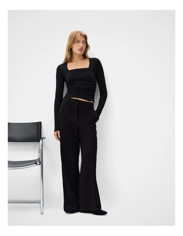 Ruched Detail Long Sleeve Top image 3