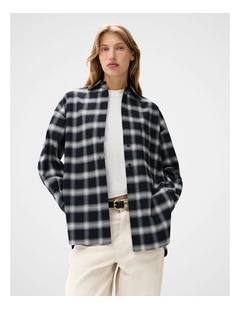 Check Oversized Shirt