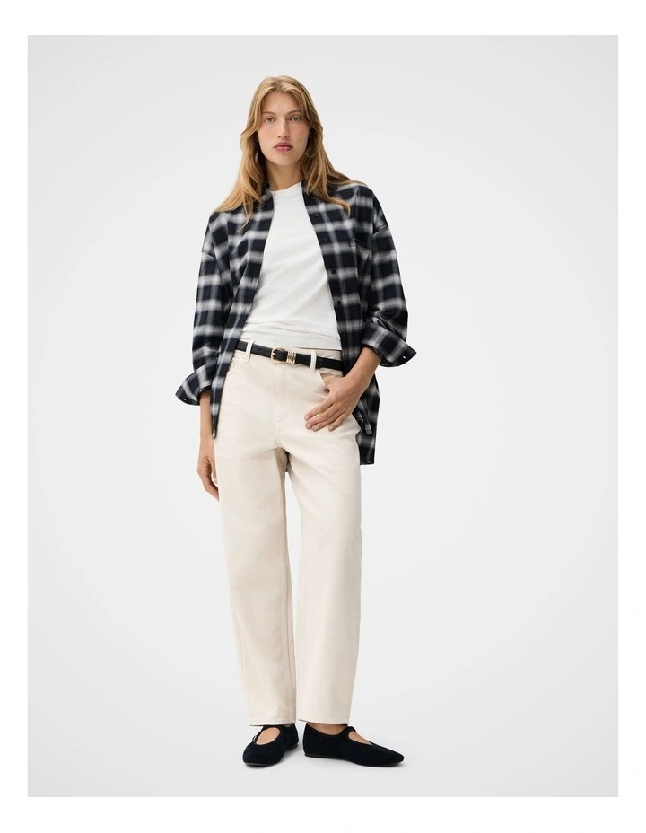 Check Oversized Shirt image 3