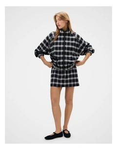 Check Mini Skirt