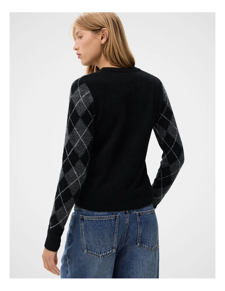 Argyle Crew Neck Knit image 2