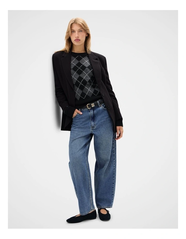 Argyle Crew Neck Knit image 4