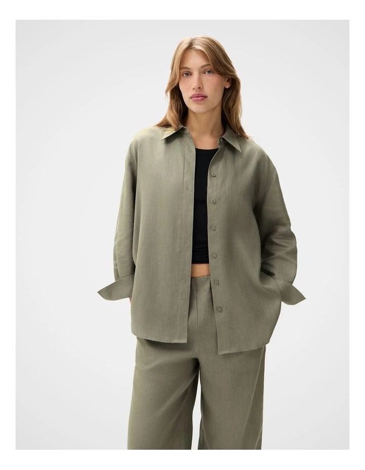 The Classic Oversized Linen Shirt image 1