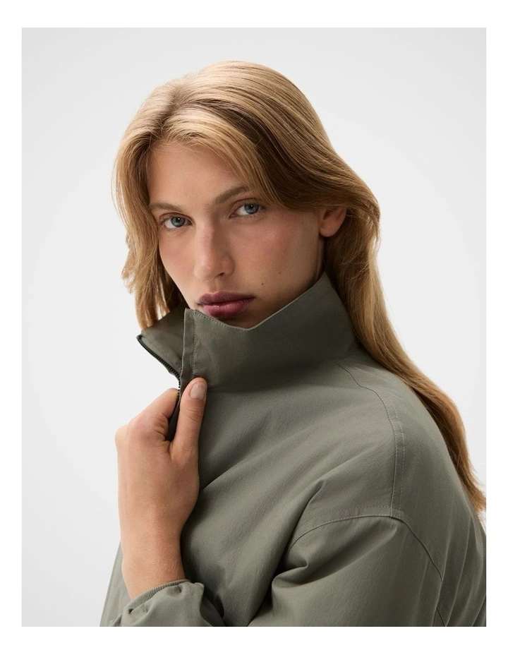 Cotton Blend Bomber Jacket image 4