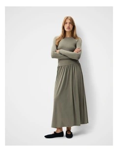 Ruched Detail Maxi Dress