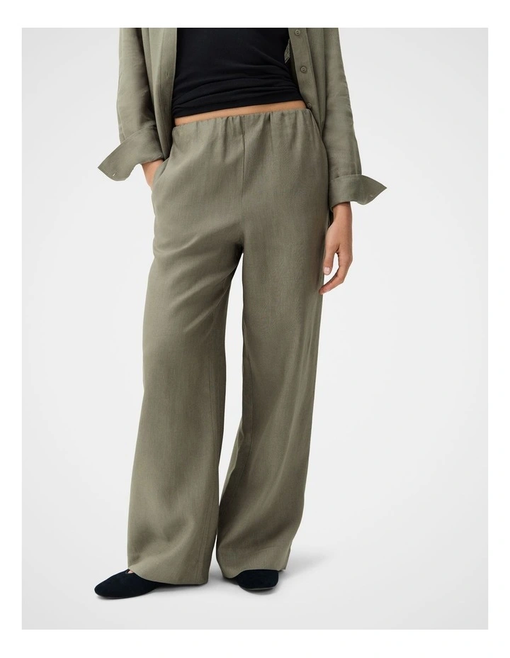 Essential Linen Wide Leg Pant image 3