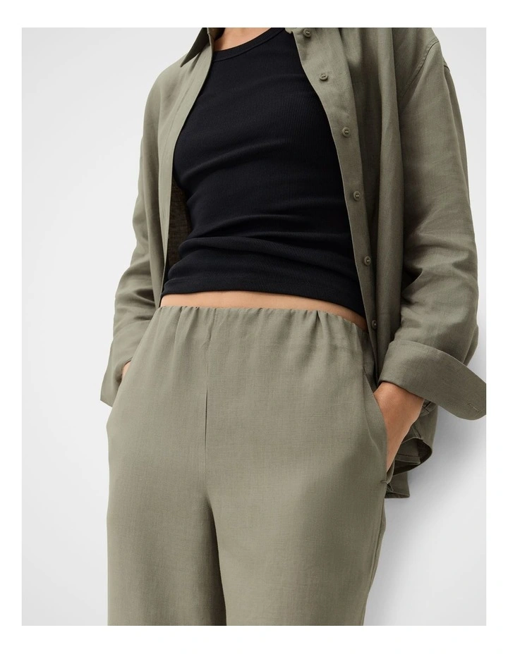Essential Linen Wide Leg Pant image 4