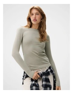 Aus Cotton Long Sleeve Tee