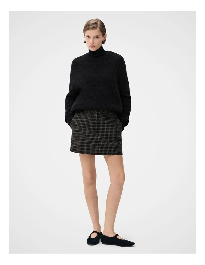 Check Tailored Mini Skirt image 2
