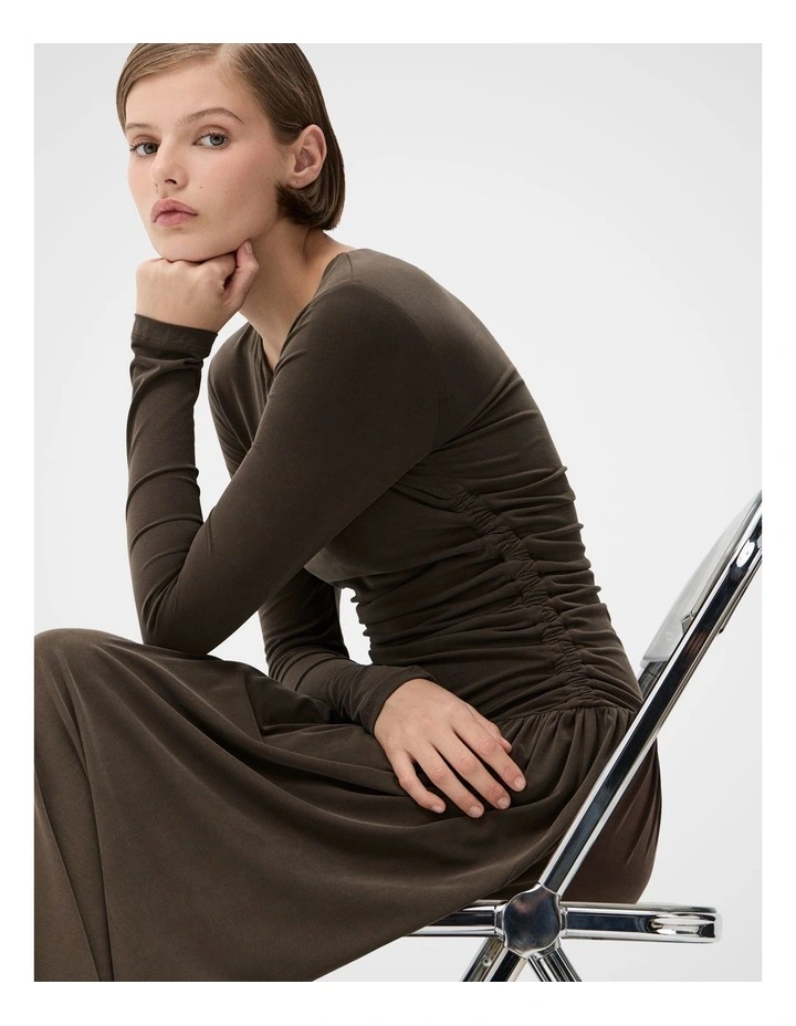 Ruched Detail Maxi Dress image 4
