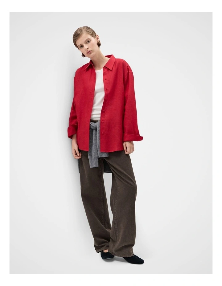 The Classic Oversized Linen Shirt image 1