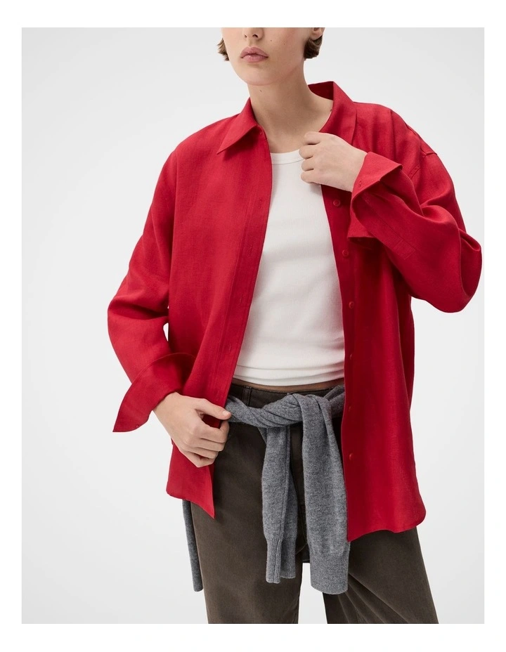 The Classic Oversized Linen Shirt image 4