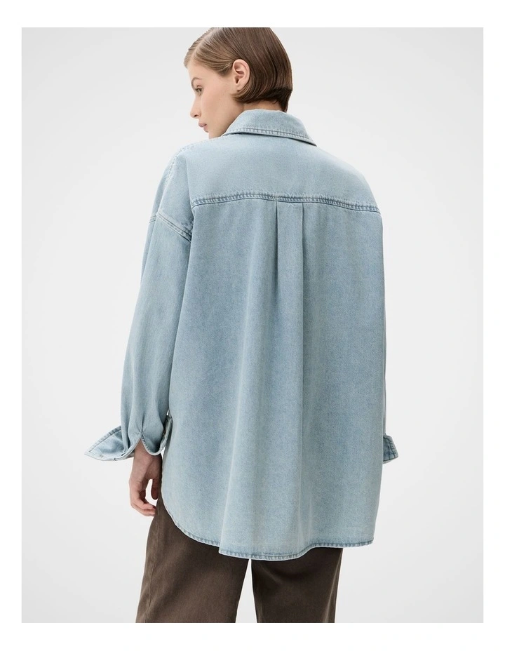 Oversized Denim Shirt image 2