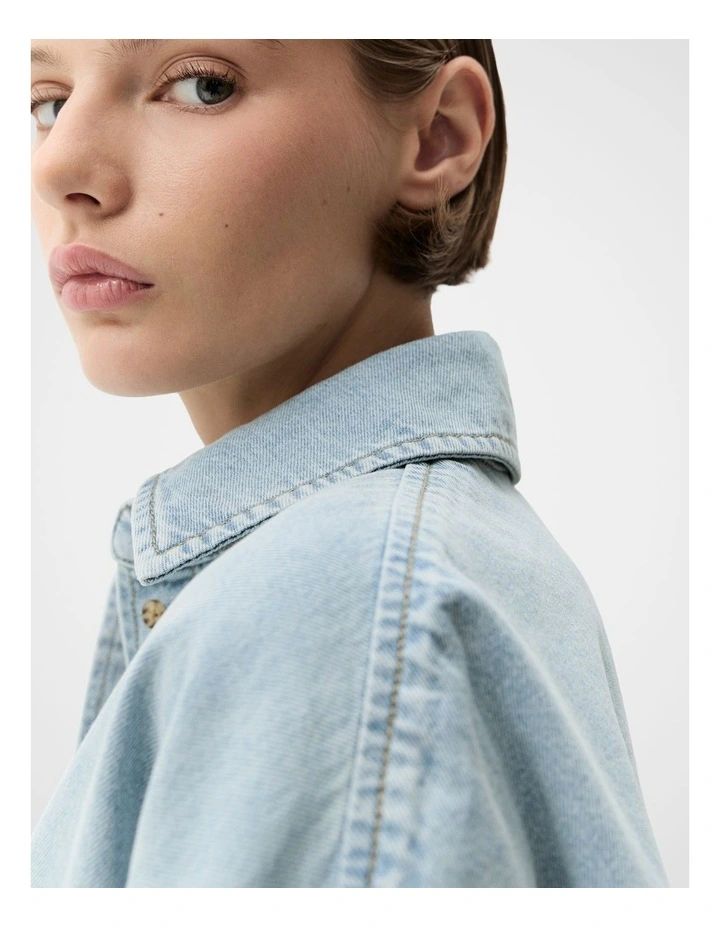 Oversized Denim Shirt image 4