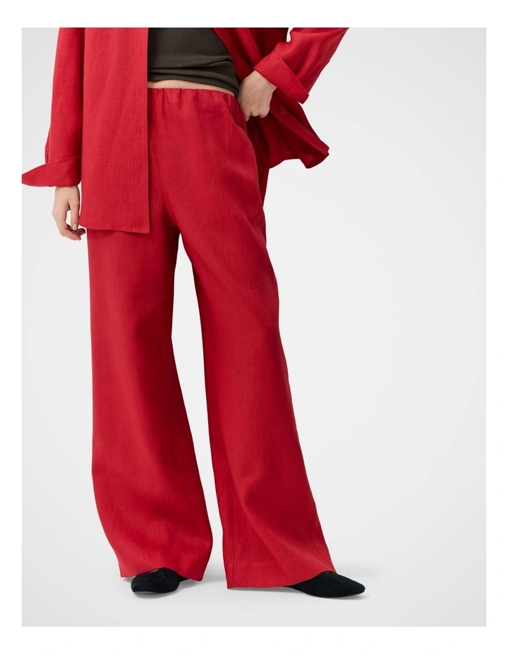 Essential Linen Wide Leg Pant image 3