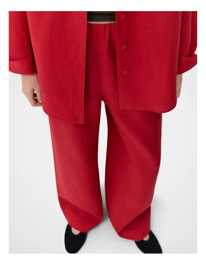 Essential Linen Wide Leg Pant image 4
