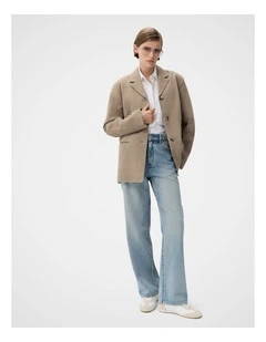 Relaxed Suede Blazer