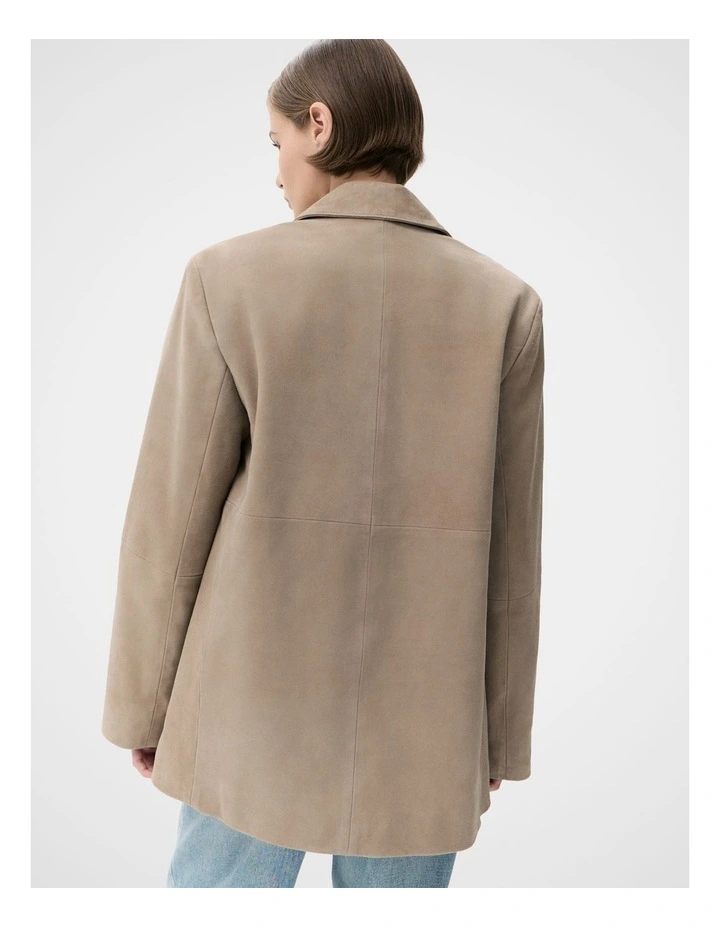 Relaxed Suede Blazer image 2