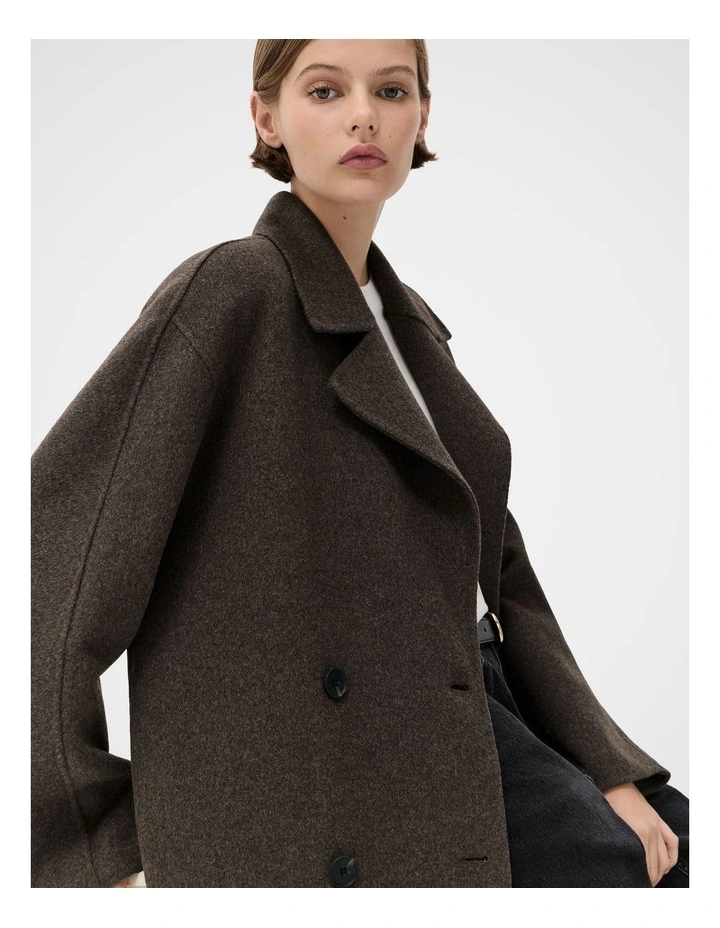 Oversized Double Breasted Coat image 3