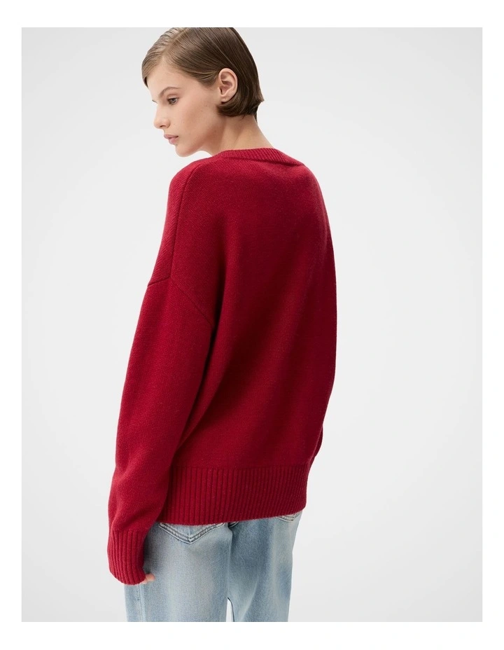 Relaxed V Neck Knit image 2