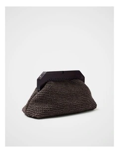 Lea Wooden Frame Clutch