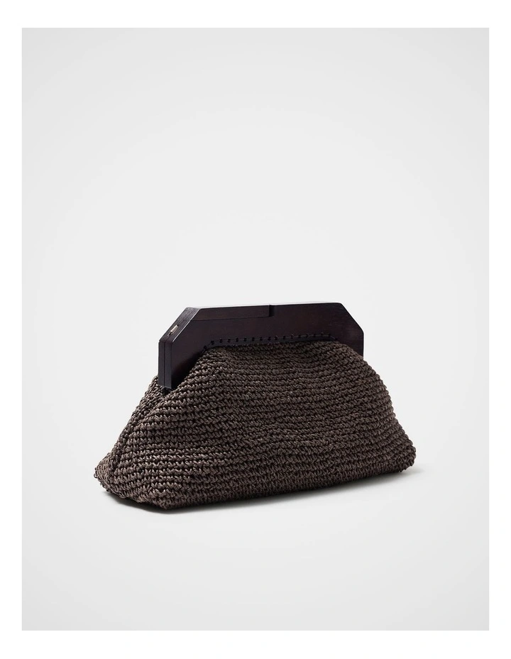 Lea Wooden Frame Clutch image 1