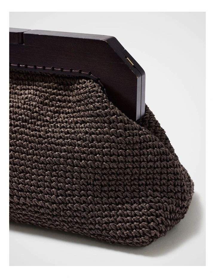 Lea Wooden Frame Clutch image 4