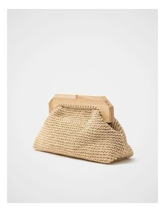 Lea Wooden Frame Clutch