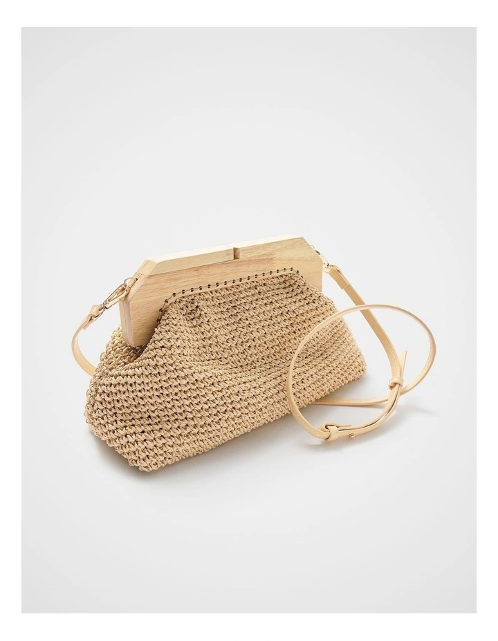 Lea Wooden Frame Clutch image 2
