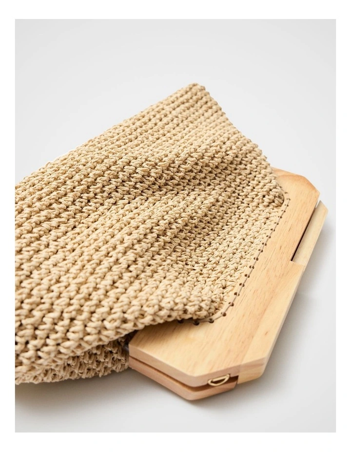 Lea Wooden Frame Clutch image 4