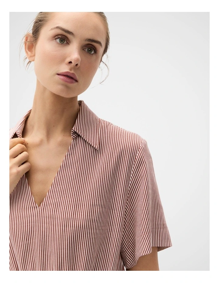 Collared V Neck Dress image 4