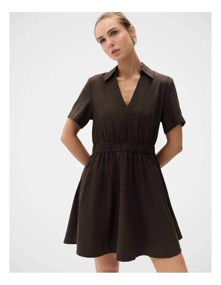Collared V Neck Dress image 3